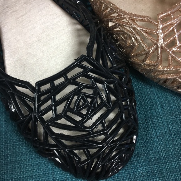 Black glitter jelly ballerina - Picture 2 of 5